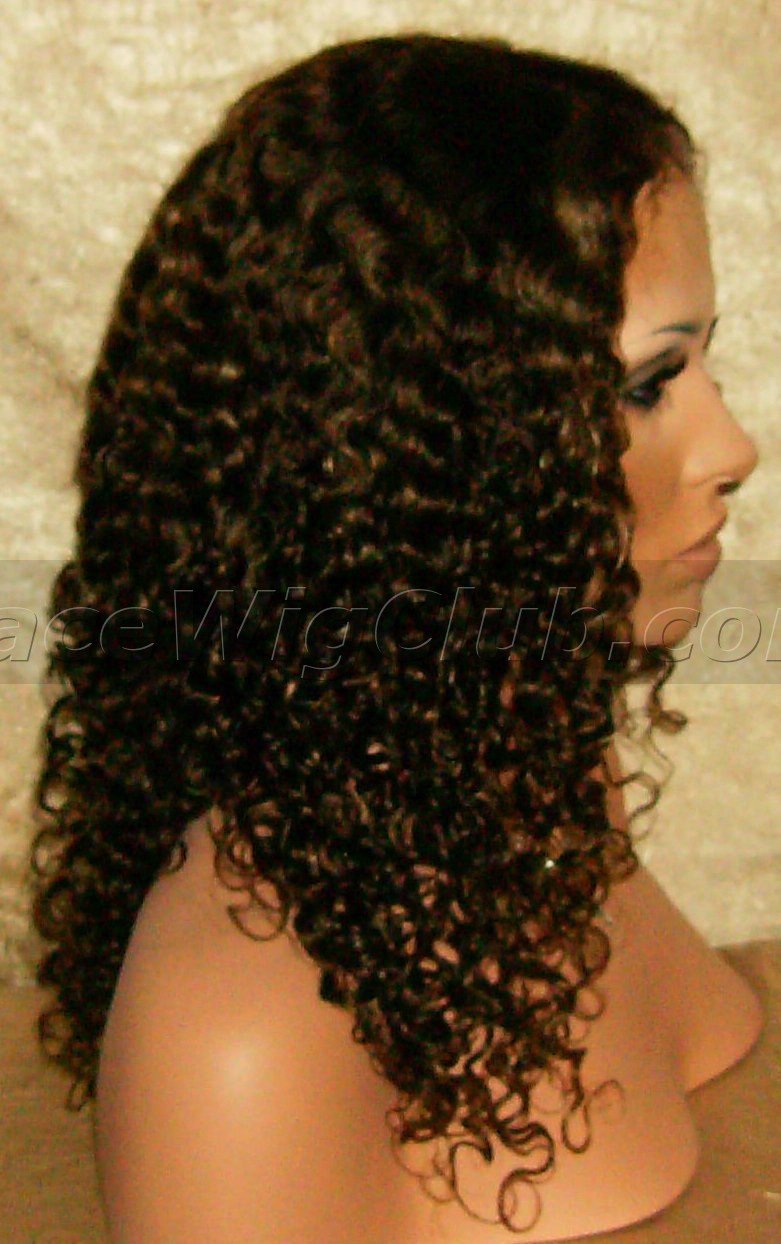 Tight Curl Virgin Remy Hair Custom Lace Wig
