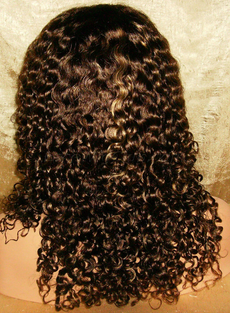 Tight Curl Virgin Remy Hair Custom Lace Wig