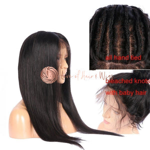 In-Stock Virgin Remy Hair Silky Straight Full Lace Wig