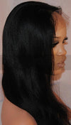 Coarse Yaki Virgin Remy Hair Custom Lace Wig