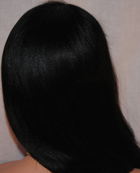 Coarse Yaki Virgin Remy Hair Custom Lace Wig