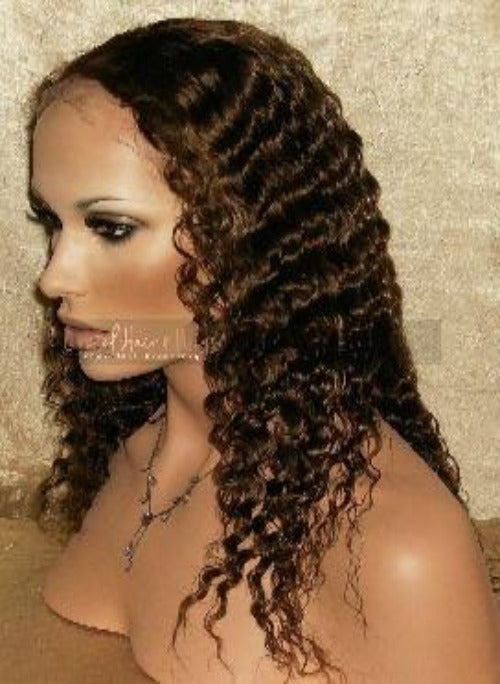 Deep Wave Virgin Remy Hair Custom Lace Wig