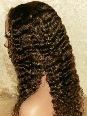 Deep Wave Virgin Remy Hair Custom Lace Wig