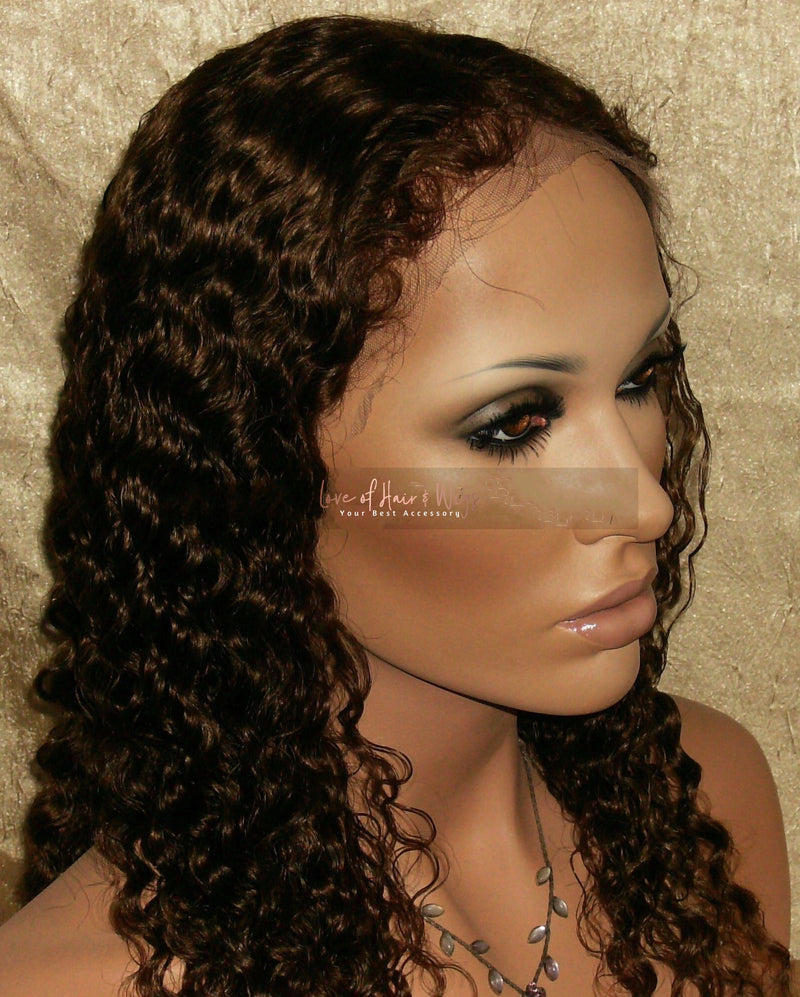Deep Wave Virgin Remy Hair Custom Lace Wig