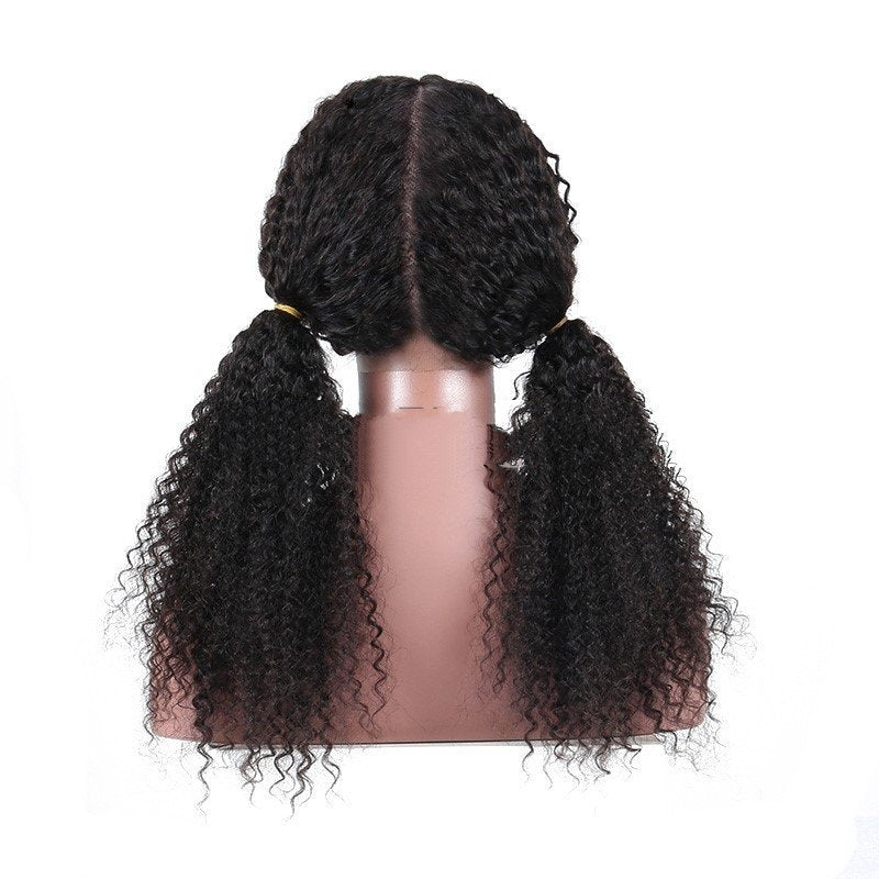 In-Stock Virgin Remy Hair Kinky Curl Full Lace Wig