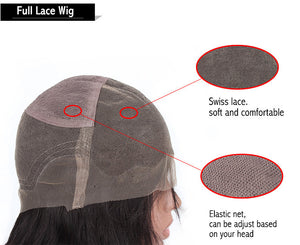 In-Stock Virgin Remy Hair Kinky Curl Full Lace Wig