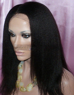 Italian Yaki Virgin Remy Hair Custom Lace Wig