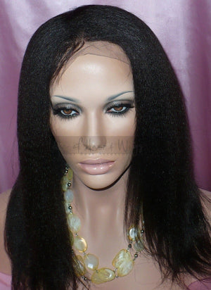 Italian Yaki Virgin Remy Hair Custom Lace Wig