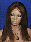 Kinky Straight Virgin Remy Hair Custom Lace Wig