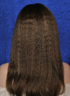 Kinky Straight Virgin Remy Hair Custom Lace Wig