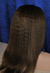 Kinky Straight Virgin Remy Hair Custom Lace Wig