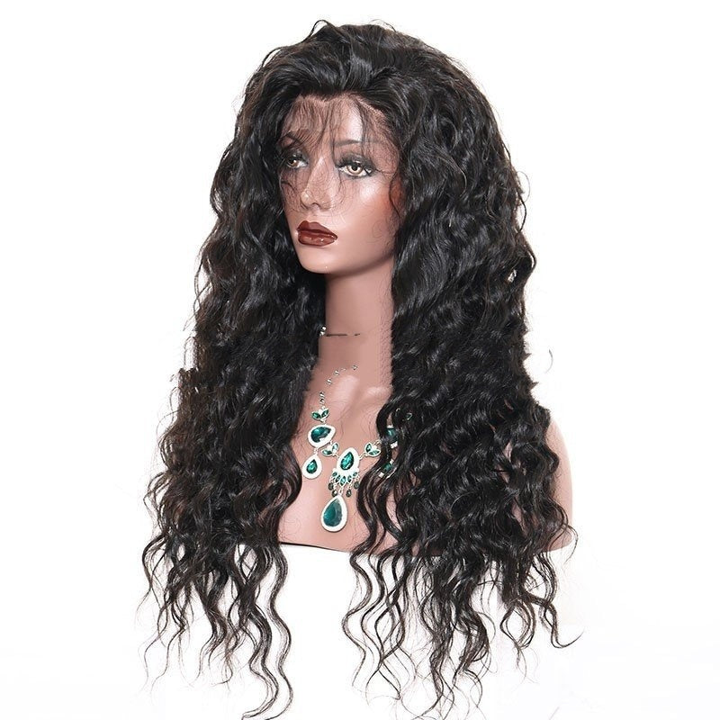 In-Stock Virgin Remy Hair Loose Wavy Full Lace Wig