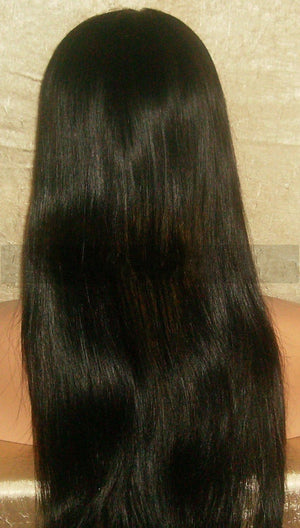 Natural Straight Virgin Remy Custom Lace Wig