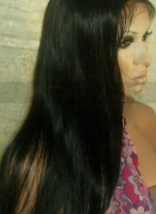 Natural Straight Virgin Remy Custom Lace Wig