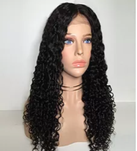 Curly Glueless Lace Front Wig (8A)