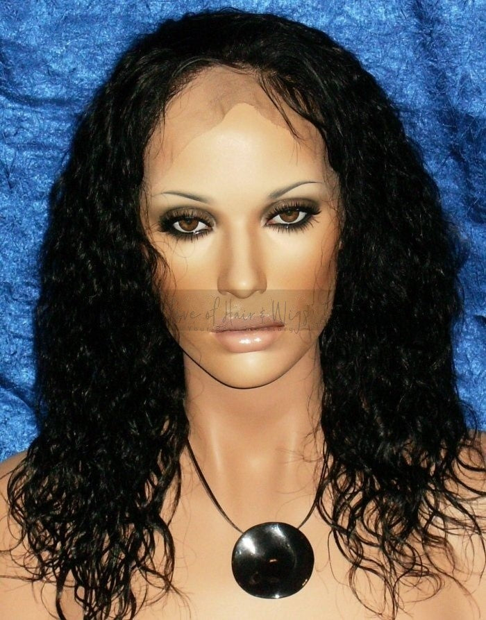 Wavy Virgin Remy Hair Custom Lace Wig
