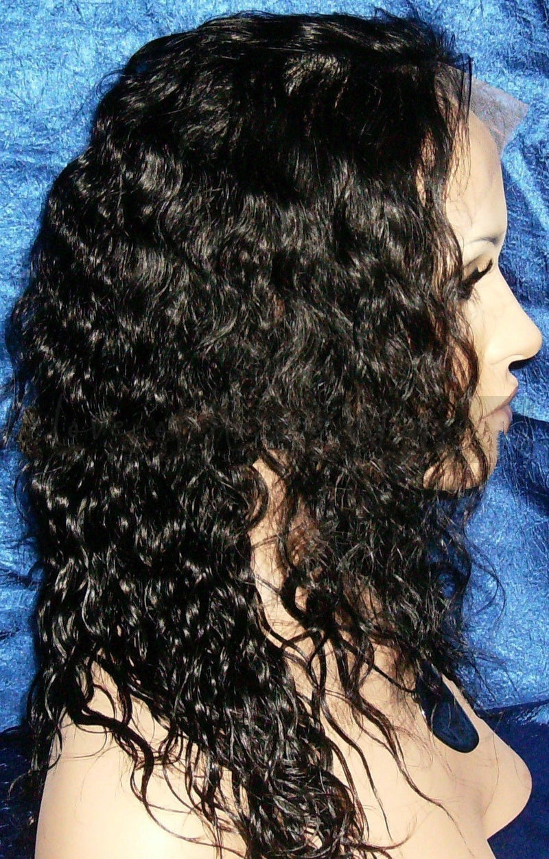 Wavy Virgin Remy Hair Custom Lace Wig