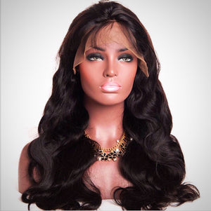 Deep Wave Glueless Full Lace Wig (8A)